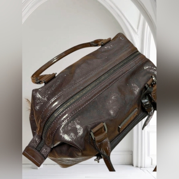 Longchamp Brown Boston Bag Enamel - Picture 17 of 17